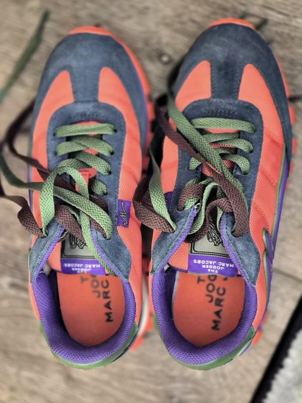 Marc Jacobs The Jogger Sneakers Blue & Orange US 7